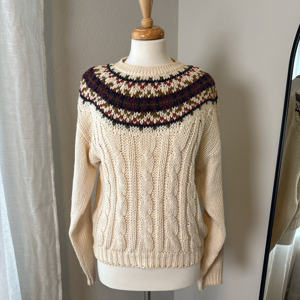 Fair Isle vintage sweater